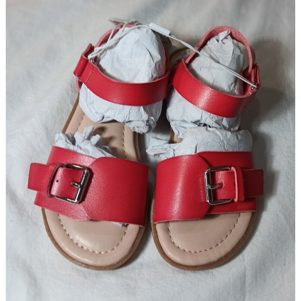 Brand New Zara Girls Size 12 Red Dress/Formal Buckle Sandals
